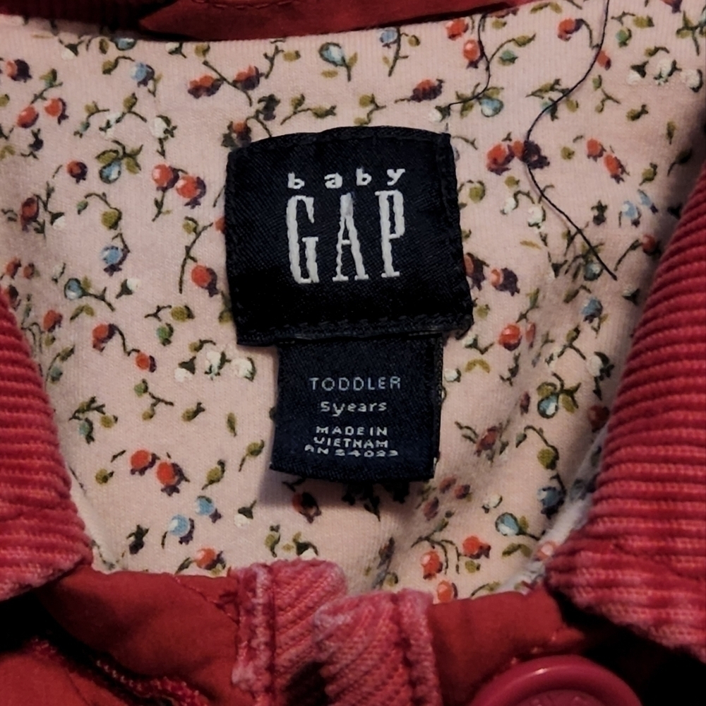 𝅺baby Gap Girl's Pink Lightweight Jacket, Size 5 years - Picture 2 of 7
